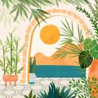 Villa View 2 Art Print
