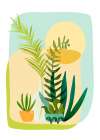 Whimsical Spring Garden Art Print
