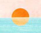 Seaside Sunset Wide Art Print