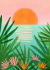 Tropical View Art Print