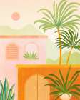 Summer Mtn Villa Art Print