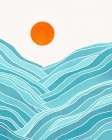 Waves Like Mountains Art Print