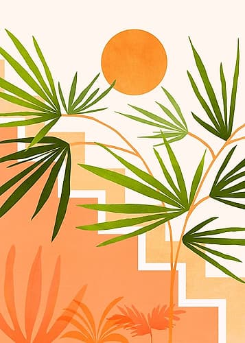 Summer In Santafe Minimalist Print
