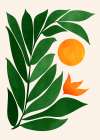 Tropical Forest Sunset Art Print