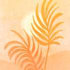 Abstract Golden Landscape Art Print