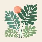 Forest Spirits Border Art Print