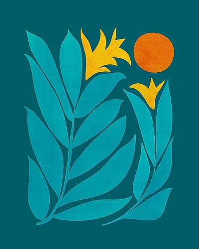 Community Garden After Dark.png Art Print