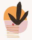 Cactus With Cherry Botanical Print