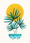 Little Palm and Sunshine Kitchen Print