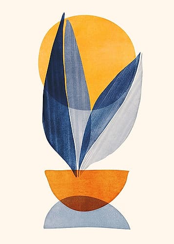Nature Stack 4 Abstract Art Print