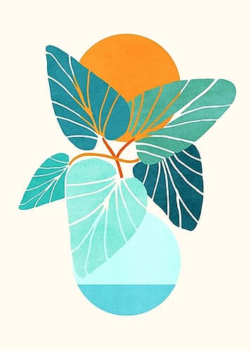 Tropical Symmetry Art Print