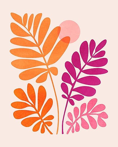 Minimal Summer Sunset 4x5 Art Print