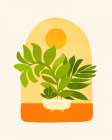 Sunday Sunset Botanical Print