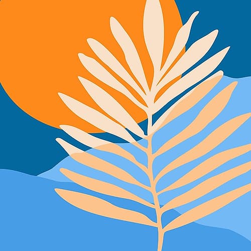 Sunny Palm Surface 2.png Beach Print