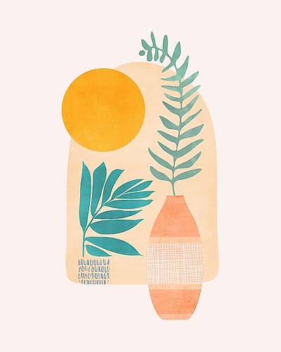 Sunny Side Up 4x5 Minimalist Print