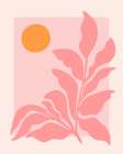 Sunny Pink Garden Art Print