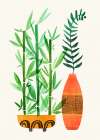 Bamboo and Fern 2 Kitchen Print