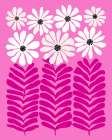 80s Floral 5 Art Print