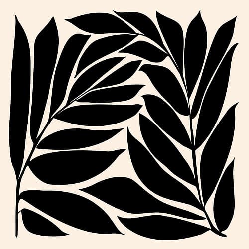 Black Seagrass Art Print