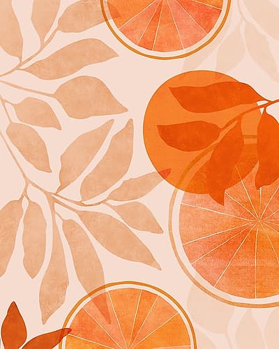 Citrus Collage 4x5 Food Print