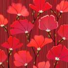 Deco Holiday Blossoms Art Print