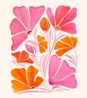 Garden Party Wide Art Print