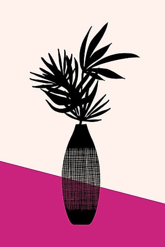 Exotic Flora Silhouette.png Art Print