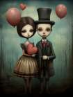 Loving Couple Art Print