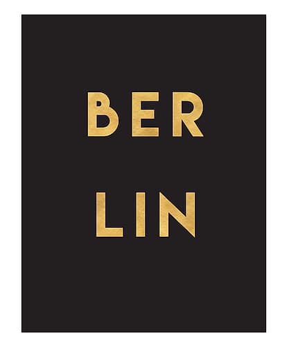 1 Gold On Black City Names 13 Signs Print