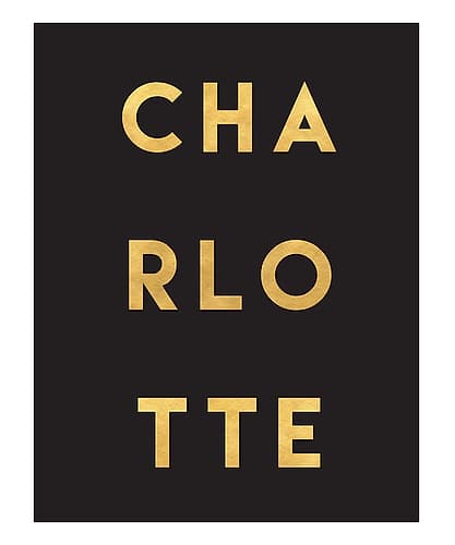 1 Gold On Black City Names 20 Signs Print