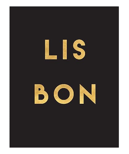 1 Gold On Black City Names 39 Signs Print