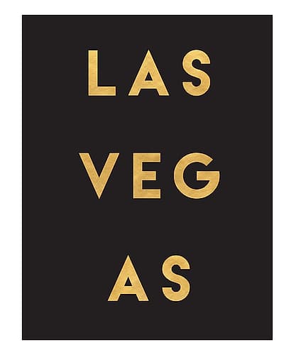 1 Gold On Black City Names 38 Signs Print