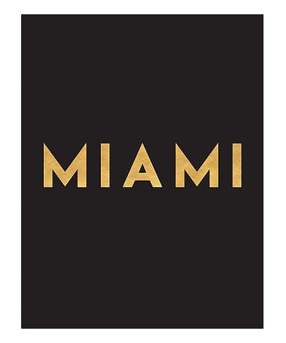 1 Gold On Black City Names 53 Signs Print