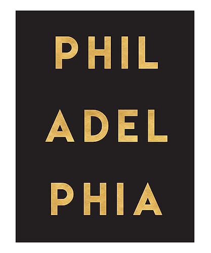 1 Gold On Black City Names 65 Signs Print