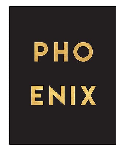 1 Gold On Black City Names 66 Signs Print