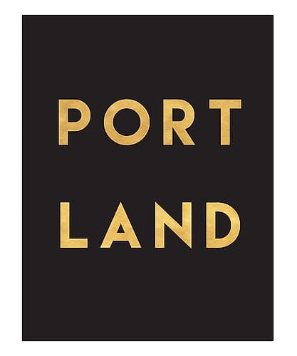 1 Gold On Black City Names 68 Signs Print