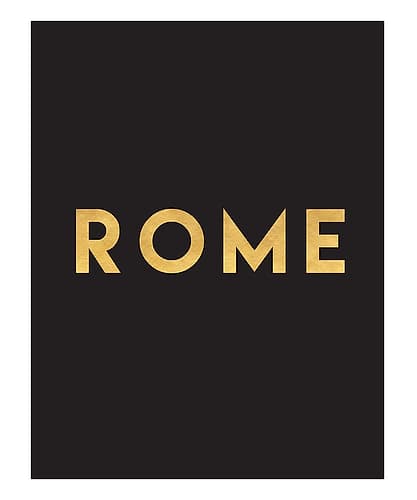 1 Gold On Black City Names 72 Art Print