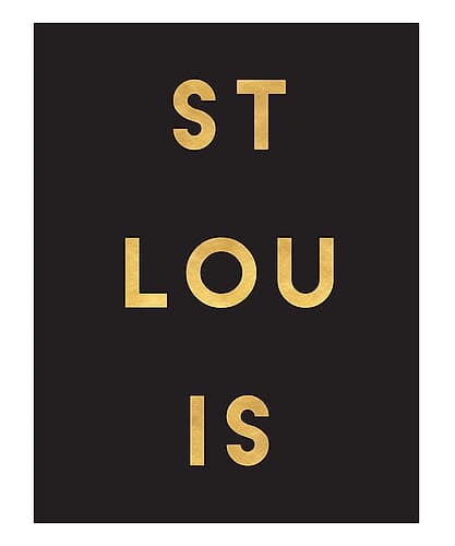1 Gold On Black City Names 82 Signs Print