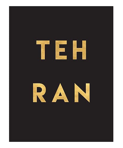 1 Gold On Black City Names 86 Signs Print