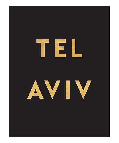 1 Gold On Black City Names 87 Signs Print
