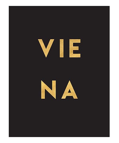 1 Gold On Black City Names 92 Signs Print