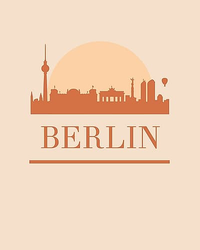 Black Skyline Earth Tone 13 Signs Print