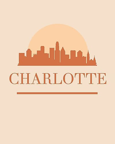 Black Skyline Earth Tone 20 Art Print