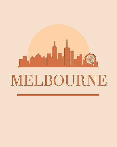 Black Skyline Earth Tone 50 Art Print