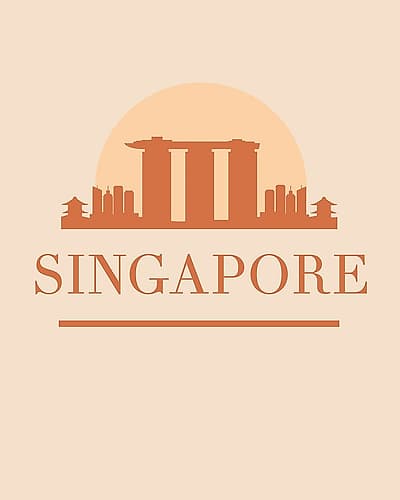 Black Skyline Earth Tone 81 Art Print