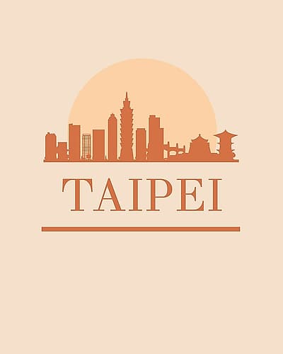 Black Skyline Earth Tone 85 Art Print