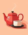 Tea Time.png Minimalist Print
