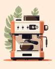 Smell the Coffee.png Kitchen Print