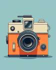 Vintage Camera.png Minimalist Print