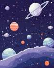 Beyond the Galaxy.png Art Print